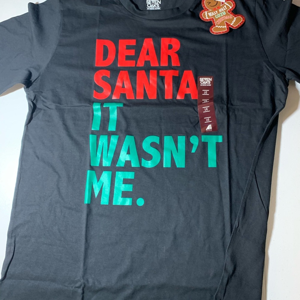 Dear Santa it wasn’t me Christmas T-shirt New NWT
